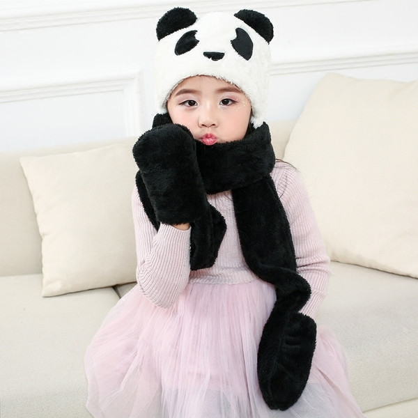 Интересен комплект детски шал,шапка + ръкавици в различни цветове