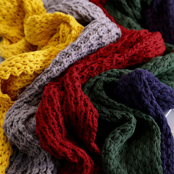 Κομψό πλεκτό παιδικό μαντήλι σε διάφορα χρώματα και με έγχρωμο fleece