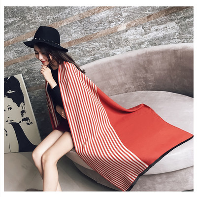 Модерен есенно-зимен дамски дълъг шал в различни цветове