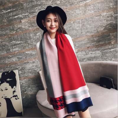 Модерен есенно-зимен дамски дълъг шал в различни цветове