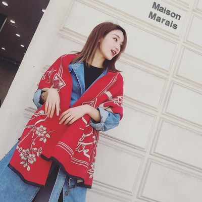 Модерен есенно-зимен дамски дълъг шал в различни цветове