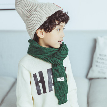 Зимен детски шал за момичета и момчета в семпъл модел