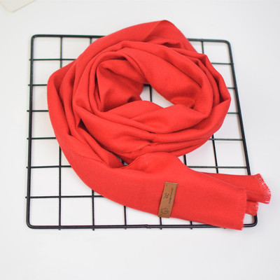 Стилен изчистен модел детски шал в няколко цвята