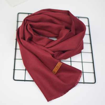 Стилен изчистен модел детски шал в няколко цвята