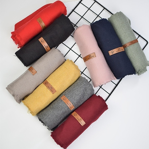 Стилен изчистен модел детски шал в няколко цвята