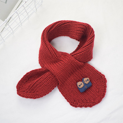 Плетен детски шал унисекс с щампа