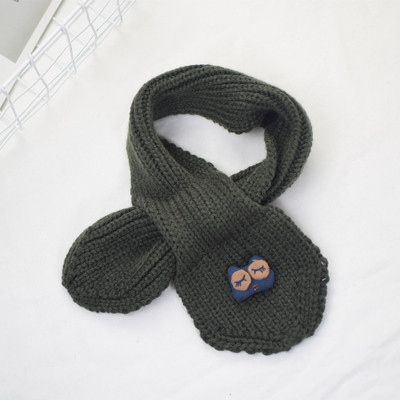 Плетен детски шал унисекс с щампа