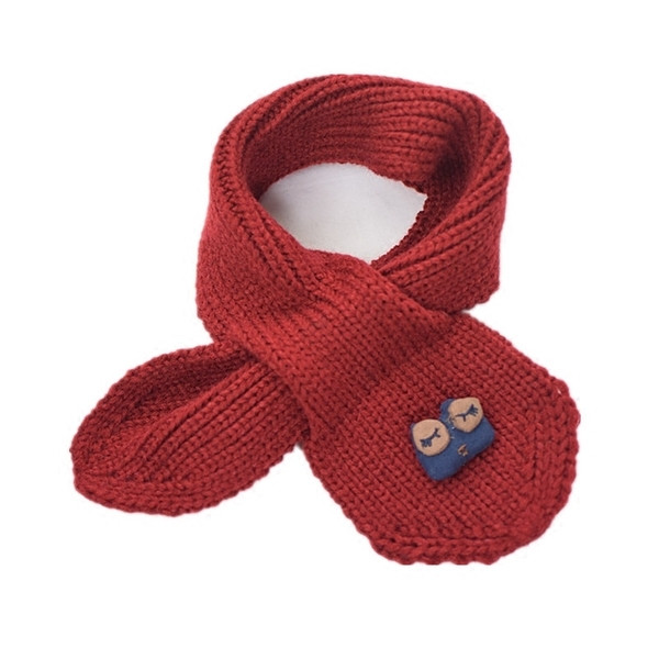 Плетен детски шал унисекс с щампа