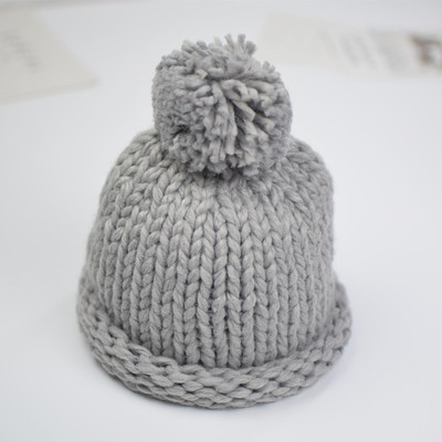 Зимна плетена шапка за момчета и момичета