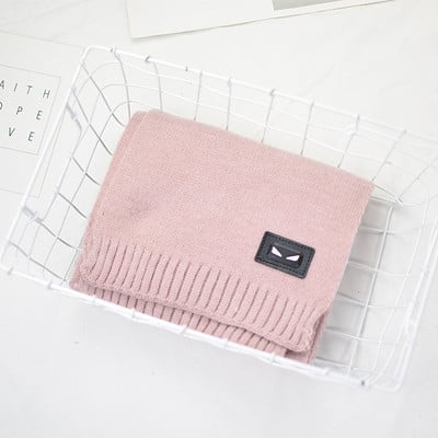 Зимен семпъл детски шал с щампа