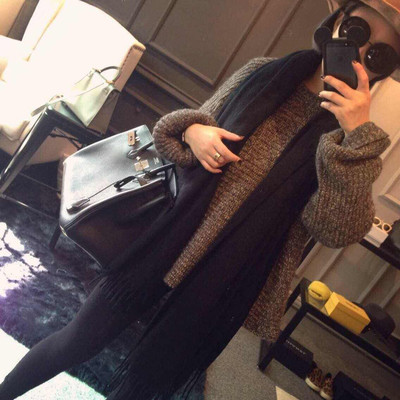 Καθημερινά μαλακά και ζεστά κασκόλ κυρίες σε επτά χρώματα