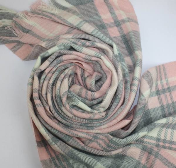 Есенно-зимен ежедневен дамски шал в три цвята