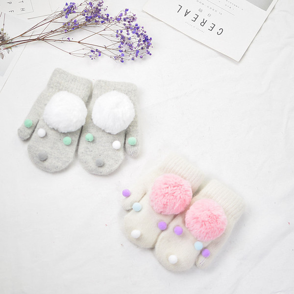 Παιδικά γάντια για κορίτσια και αγόρια με μπάλες