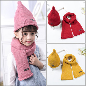 Χειμερινό παιδικό σετ - κασκόλ + καπέλο σε διάφορα χρώματα