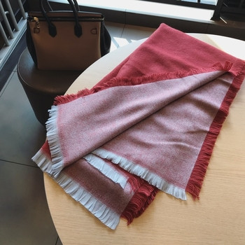 Модерен нежен есенно-зимен дълъг дамски шал-пончо в четири цвята
