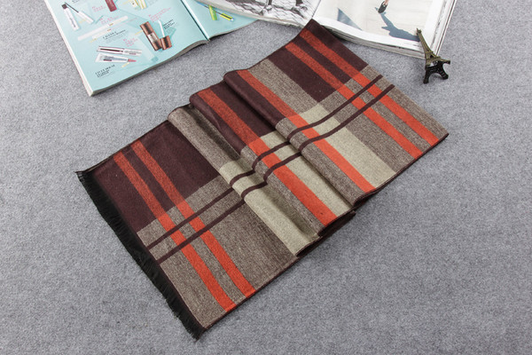 Стилен мъжки шал в три цвята