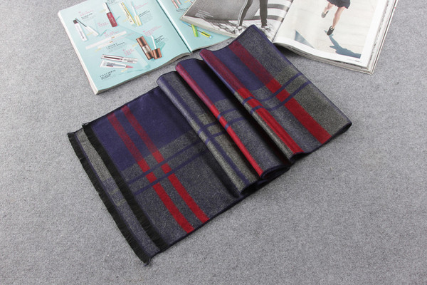 Стилен мъжки шал в три цвята