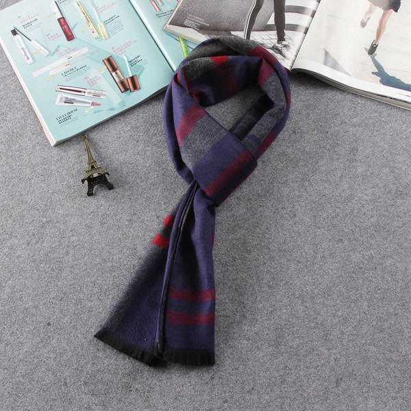 Стилен мъжки шал в три цвята