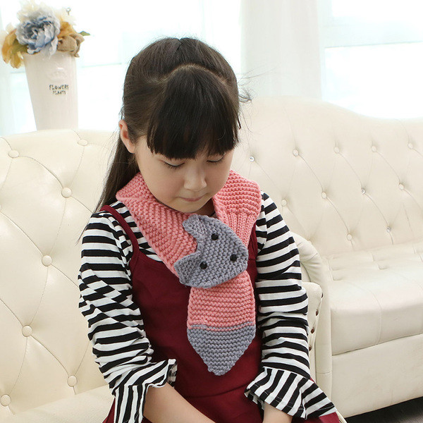 Детски плетен шал - унисекс