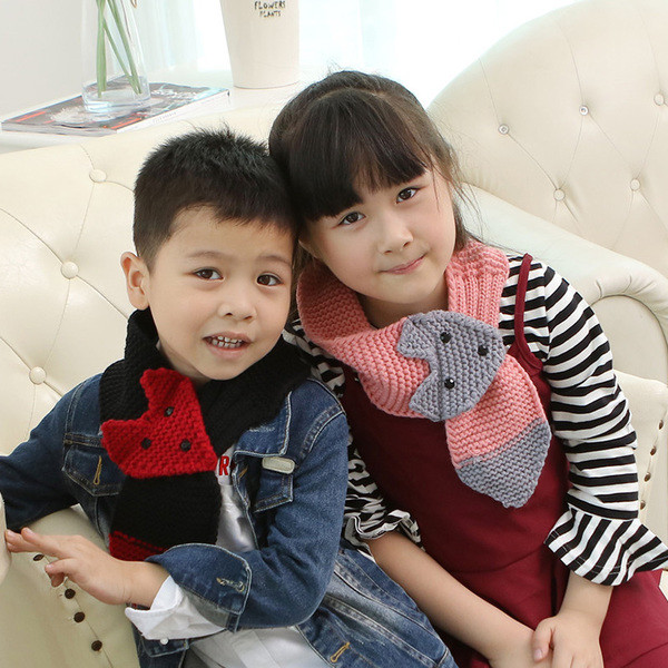 Детски плетен шал - унисекс