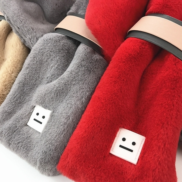 Плюшен детски шал за момичета и момчета в шест цвята