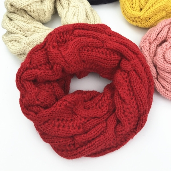 Плетен кръгъл шал - унисекс