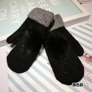 Дамски зимни ръкавици с пухче в много цветове