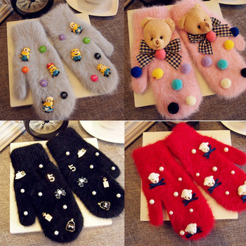 Зимни детски ръкавички,пет модела в пет цвята