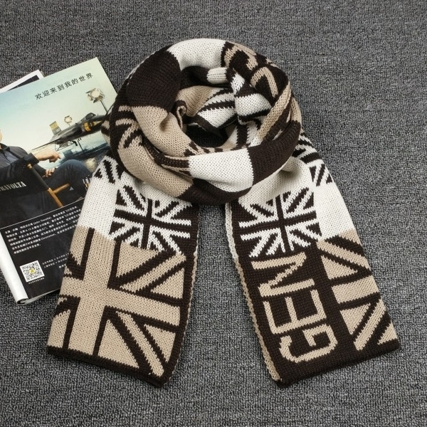 Спортно-елегантен мъжки зимен шал в четири цвята