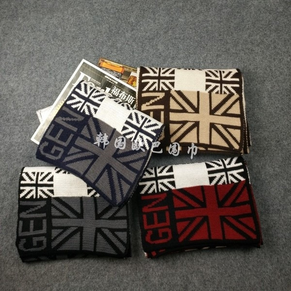 Спортно-елегантен мъжки зимен шал в четири цвята