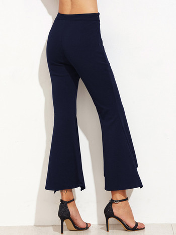 Официален дамски панталон - разкроен с 9/10 дължина
