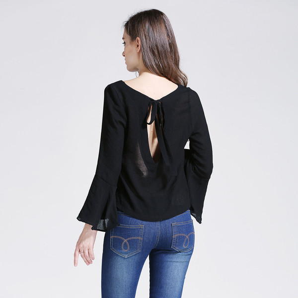 Ежедневна есенно-зимна дамска блуза