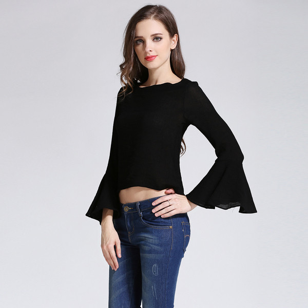 Ежедневна есенно-зимна дамска блуза