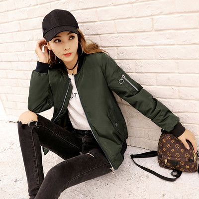 Μοντέρνο γυναικείο αθλητικό μπουφάν με ανοιχτό κολάρο σε τέσσερα χρώματα