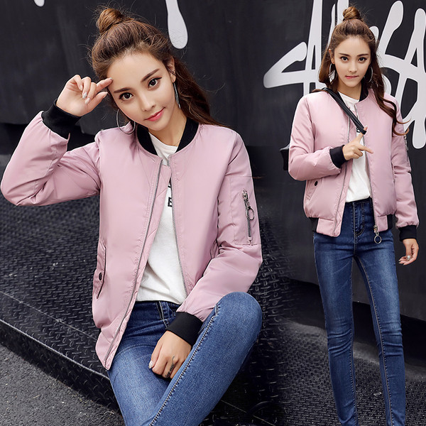 Μοντέρνο γυναικείο αθλητικό μπουφάν με ανοιχτό κολάρο σε τέσσερα χρώματα