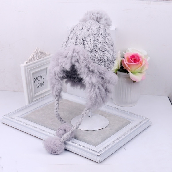 Περιστασιακό χειμερινό πλεκτό χειμερινό καπέλο με κουκούλα