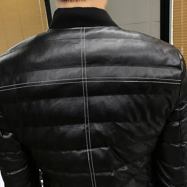 Ανδρικό αθλητικό καθημερινό φθινόπωρο-χειμωνιάτικο σακάκι με κολάρο σε σχήμα Γ σε δύο χρώματα