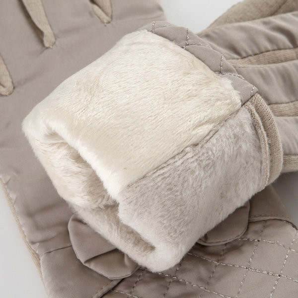 Дамски зимни ръкавици с панделка