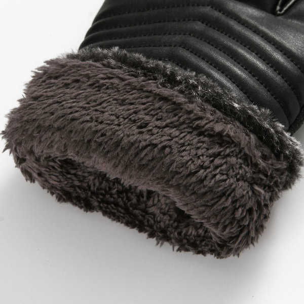 Χειμερινά και κομψά γυναικεία γάντια με οικολογικό δέρμα