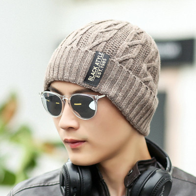 Χειμερινό πλεκτό καπέλο για άντρες σε πολλές αποχρώσεις