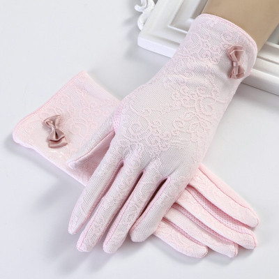 Елегантни дамски топли ръкавици с декорация