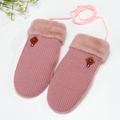 Зимни плетени дамски ръкавици в пет цвята