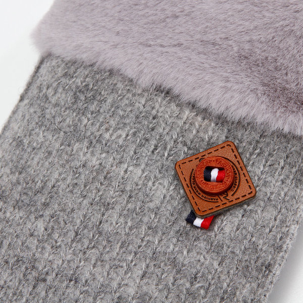 Зимни плетени дамски ръкавици в пет цвята