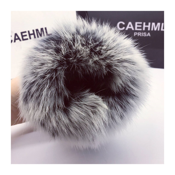 Бохемски дамски ръкавици с обемен пух