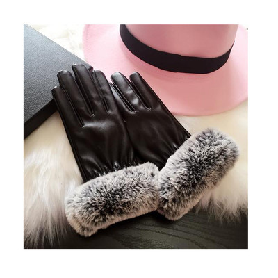 Κομψά χειμωνιάτικα γάντια για κυρίες με χνούδι