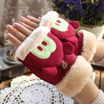 Топли дамски ръкавици без пръсти в различни цветове и модели