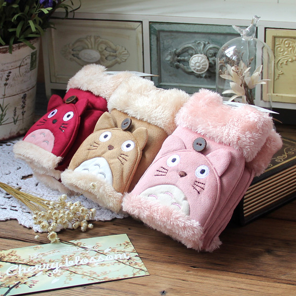 Топли дамски ръкавици без пръсти в различни цветове и модели