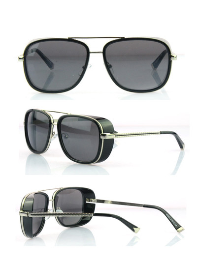 Мъжки слънцезащитни очила с "бъбрек" стъкла, 5 цвята