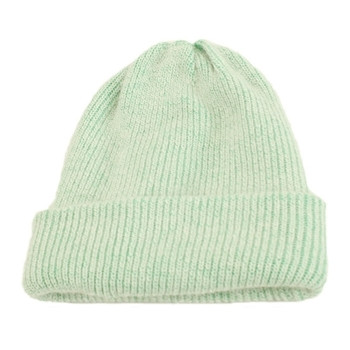 Семпла плетена зимна дамска шапка в пет цвята