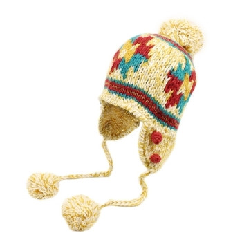 Дамска зимна шапка в три цвята 